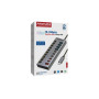 Концентратор Promate USB-C 10-in-1 5xUSB-C + 5xUSB gray (gegahub-5g)