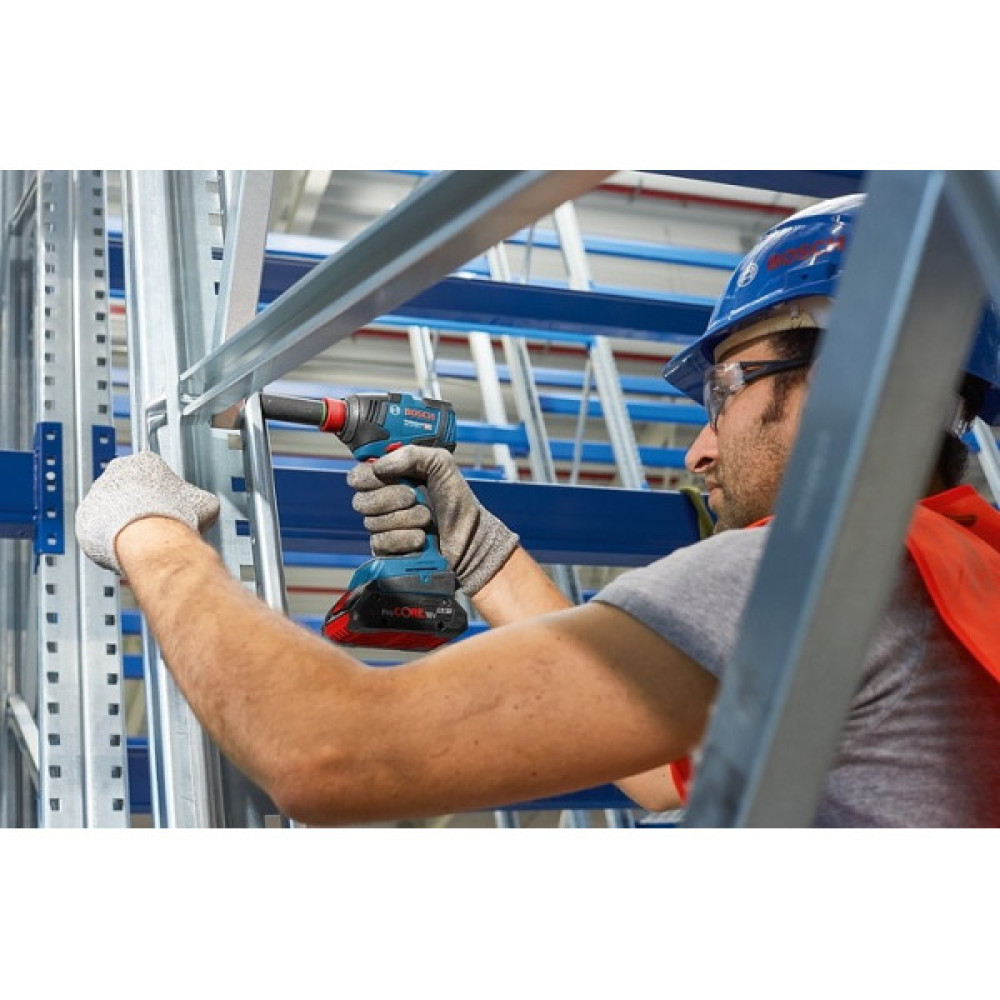 Гайковерт ударний акумуляторний Bosch Professional GDX 18V-200 З 18В АКБ 2х5А·год 200Нм 3400об/хв М6-М16 1.2кг