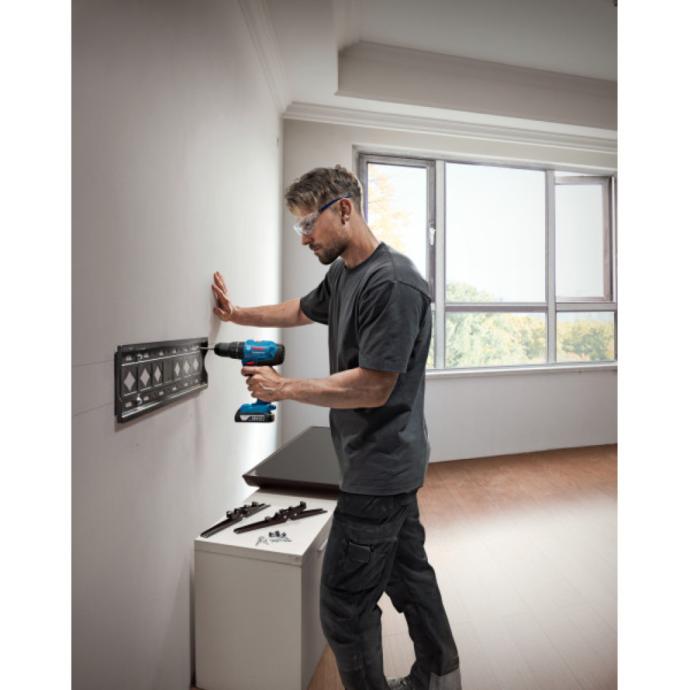Шурупокрут-дриль ударний акумуляторний Bosch Professional GSB 183-LI 18В 2х2А·год 21-56Нм 374-1815об·хв кейс 1.2кг