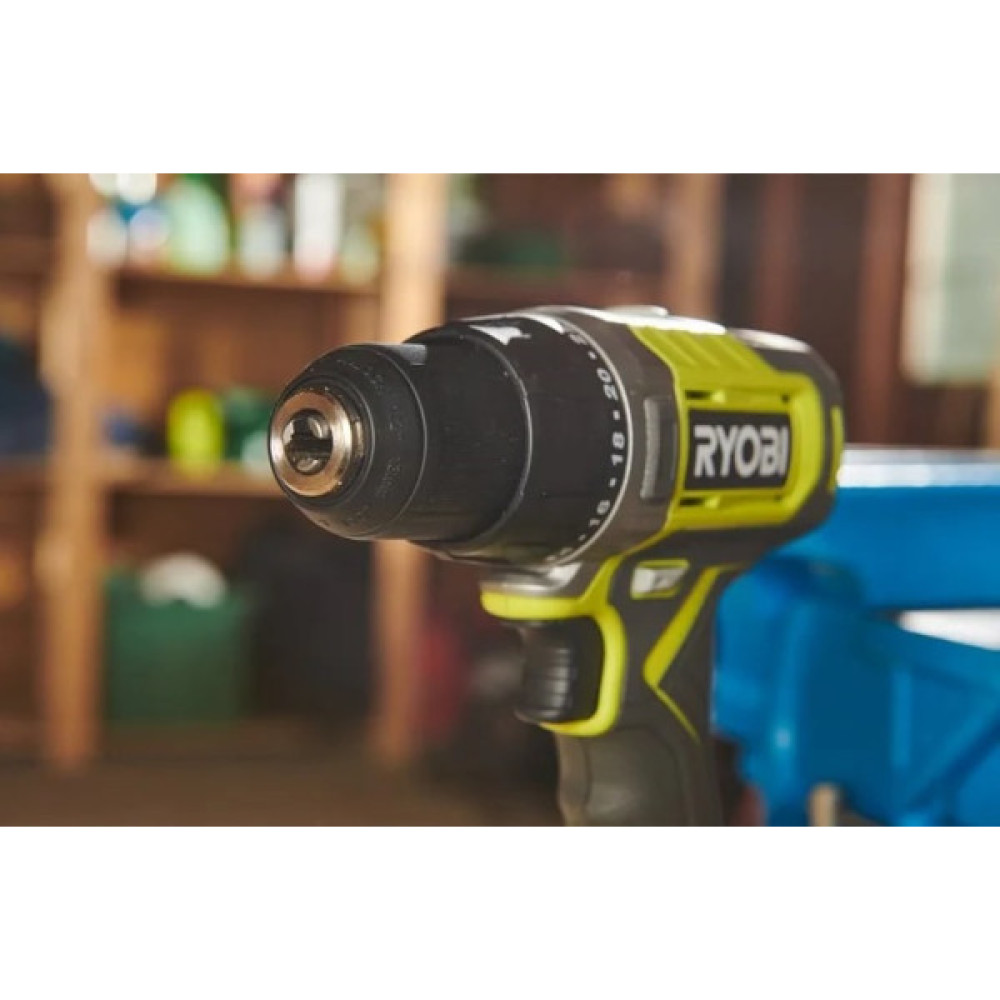 Шурупокрут-дриль акумуляторний Ryobi ONE+ RDD18-2C415S 18В 1х4А·год 1х1.5А·год ЗП 52Нм 450·1750об/хв 1.3кг сумка