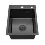 Мийка кухонна Kroner PVD Schwarze-4050HM (CV035374)