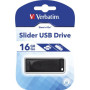 USB флеш накопичувач Verbatim 16GB Slider Black USB 2.0 (98696) USB флеш накопичувач Verbatim 16GB Slider Black USB 2.0 (98696)