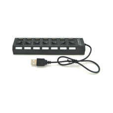 Концентратор Voltronic USB 2.0 to 7xUSB with switches black (YT-H7SHS-B)