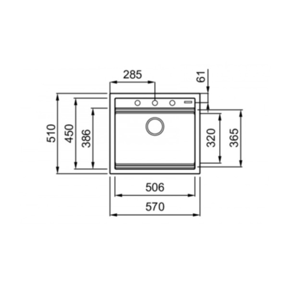 Мийка кухонна Elleci BEST 105 nero 40