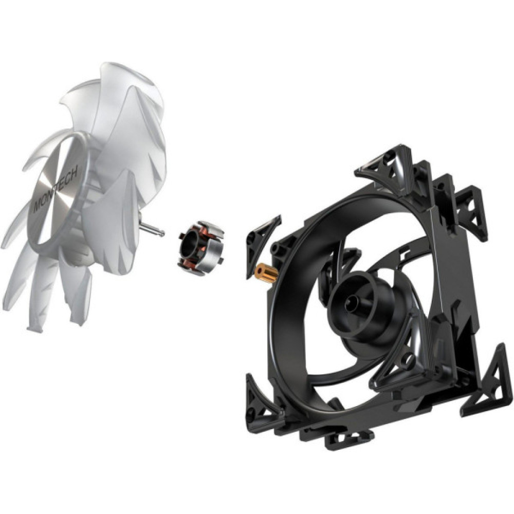 Кулер до корпусу MONTECH METAL PRO 12 ARGB PWM BLK