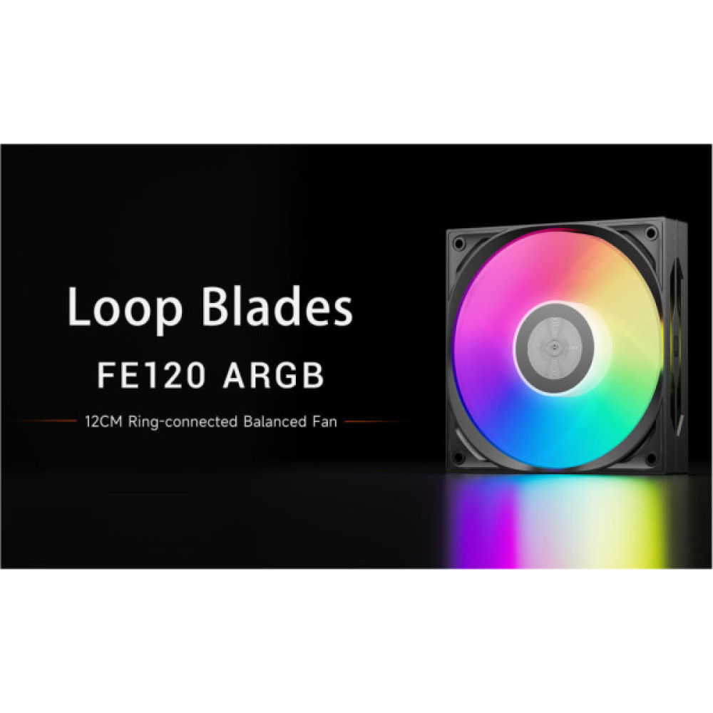 Кулер до корпусу PcCooler FE120 ARGB BK