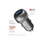 Зарядний пристрій ColorWay USB-C PD35W + USB QC3.0 car adapter (CW-CHA066PD-GR)