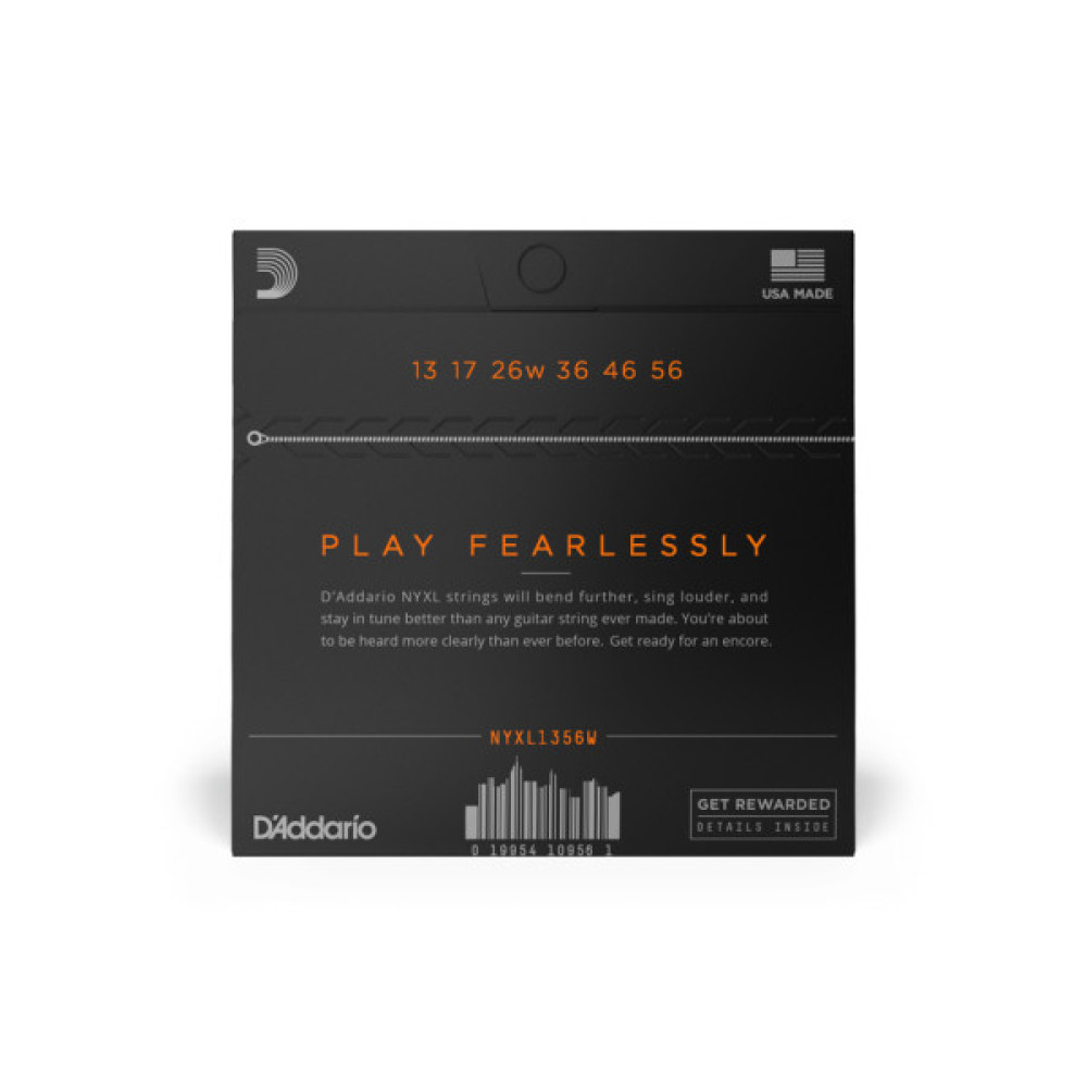 Струни для гітари D'Addario NYXL Medium Wound 3rd (13-56) (NYXL1356W)