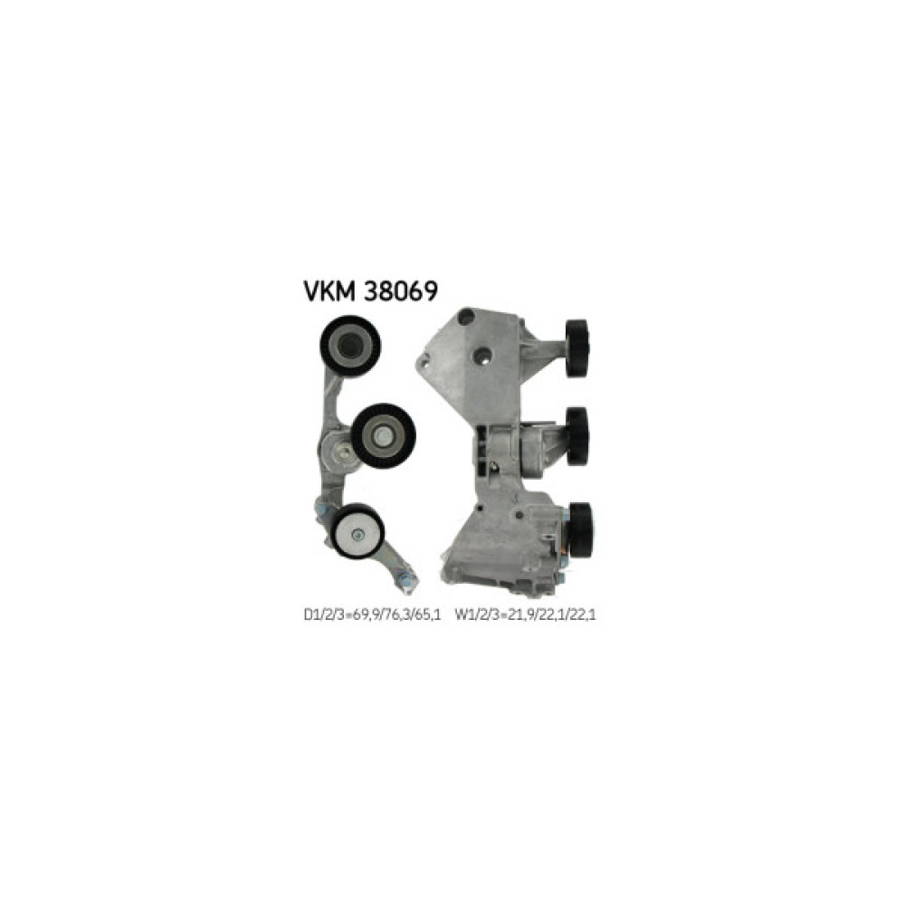 Ролик натягувача ременя SKF VKM 38069