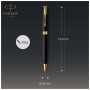 Ручка кулькова Parker SONNET 17 UKRAINE Matte Black Lacquer GT BP Трезубец (84832_T001y) Ручка кулькова Parker SONNET 17 UKRAINE Matte Black Lacquer GT BP Трезубец (84832_T001y)