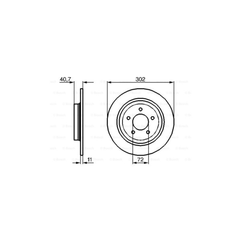 Гальмівний диск Bosch 0 986 479 233