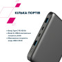 Батарея універсальна Canyon PB-2008 20000mAh PD/100W Q.C/3.0 (CNE-CPB2008DG) Батарея універсальна Canyon PB-2008 20000mAh PD/100W Q.C/3.0 (CNE-CPB2008DG)