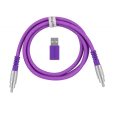 Дата кабель USB-C + USB A to USB-C 1.0m Double-Sleeved Geek purple Keychron (CAB23_KEYCHRON) Дата кабель USB-C + USB A to USB-C 1.0m Double-Sleeved Geek purple Keychron (CAB23_KEYCHRON)