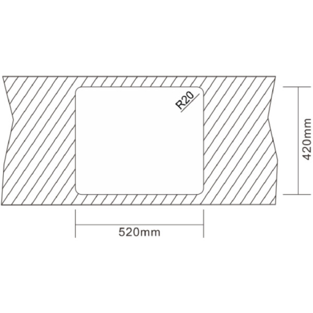 Мийка кухонна Interline ELEGANT Under Sateen PR