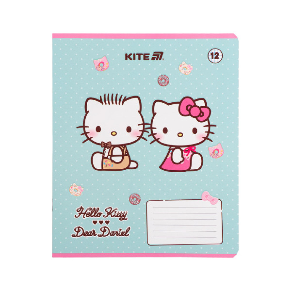 Зошит Kite Hello Kitty, 12 аркушів, клітинка (HK25-232-2)