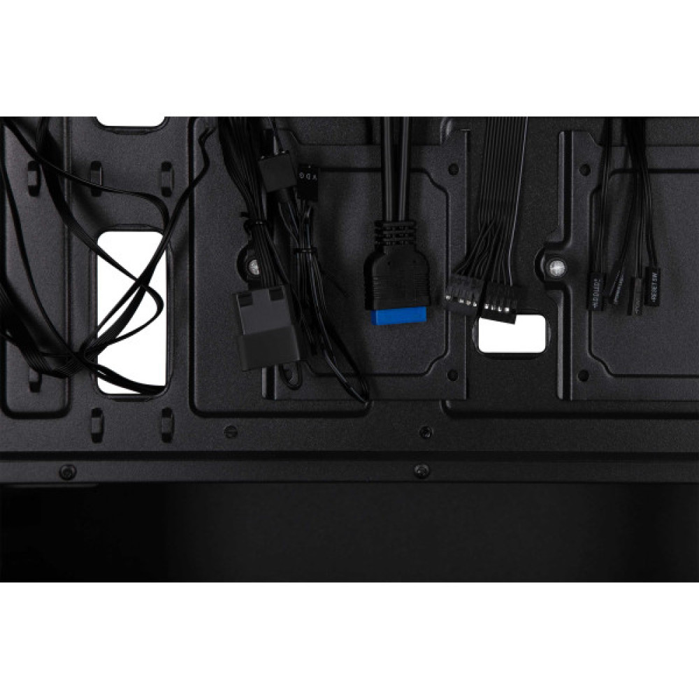 Корпус 2E GAMING Virtus Neo G3301N без БЖ 2xUSB3.0, 1xUSB2.0, 3x140мм ARGB, 1x120мм ARGB,  VGA 340мм, LCS ready, контролер з пультом, TG Side Panel, ATX, чорний