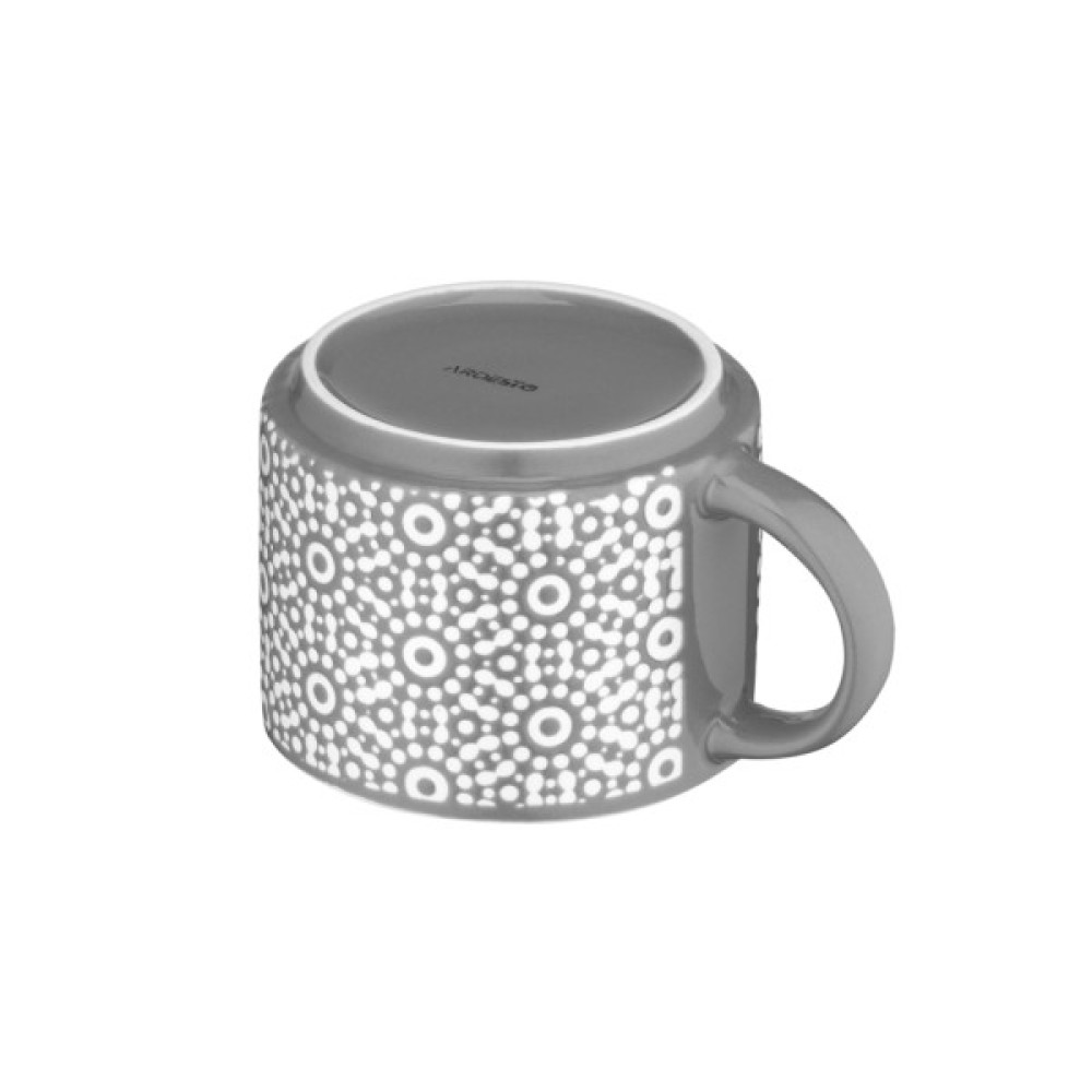 Чашка Ardesto Weaving G, 330мл, порцеляна, біло-чорний (AR3473G)