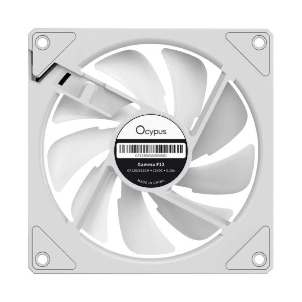 Кулер до корпусу OCYPUS GAMMA F12 WH ARGB REVERSE BLADE (GAMMA-F12-WH1AM01X-GL)