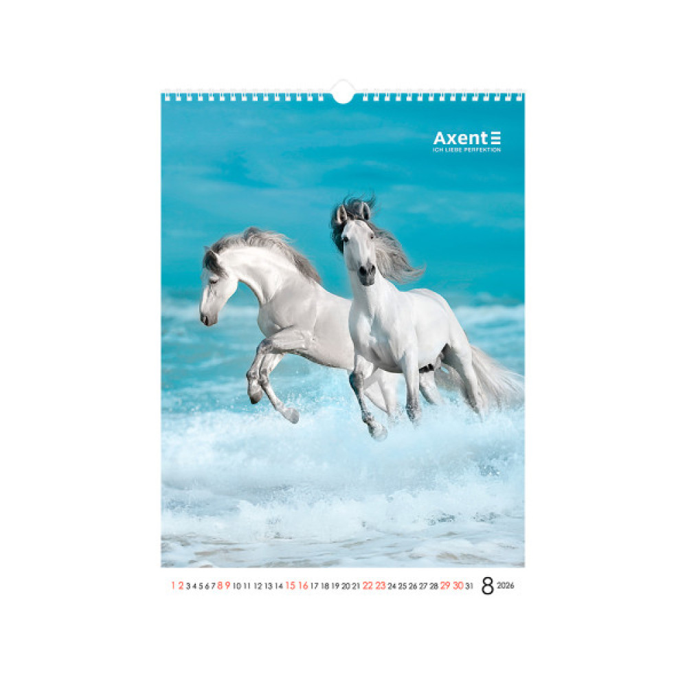 Календар Axent настінний А3 2026 р. Horses (8804-26-3-A)