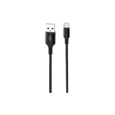 Дата кабель USB 2.0 AM to USB-C 1.0m braided black XO (XO-NB143C1-BK)