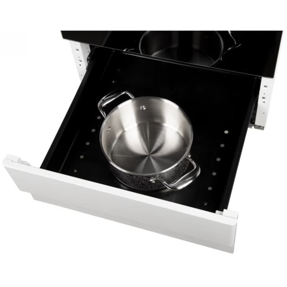 Плита Hansa комбінована, 65л, 50x60см, дисплей, конвекція, чавун, білий