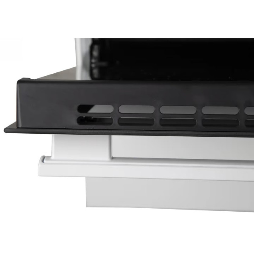 Плита Hansa комбінована, 65л, 50x60см, дисплей, конвекція, чавун, білий