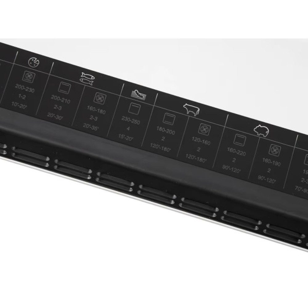 Плита Hansa комбінована, 65л, 50x60см, дисплей, конвекція, чавун, білий