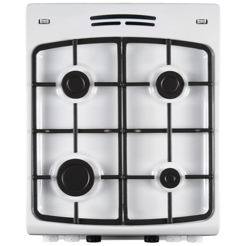 Плита Hansa комбінована, 65л, 50x60см, дисплей, конвекція, чавун, білий