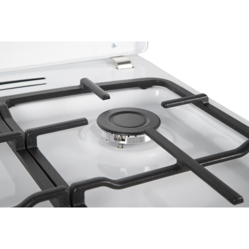 Плита Hansa комбінована, 65л, 50x60см, дисплей, конвекція, чавун, білий