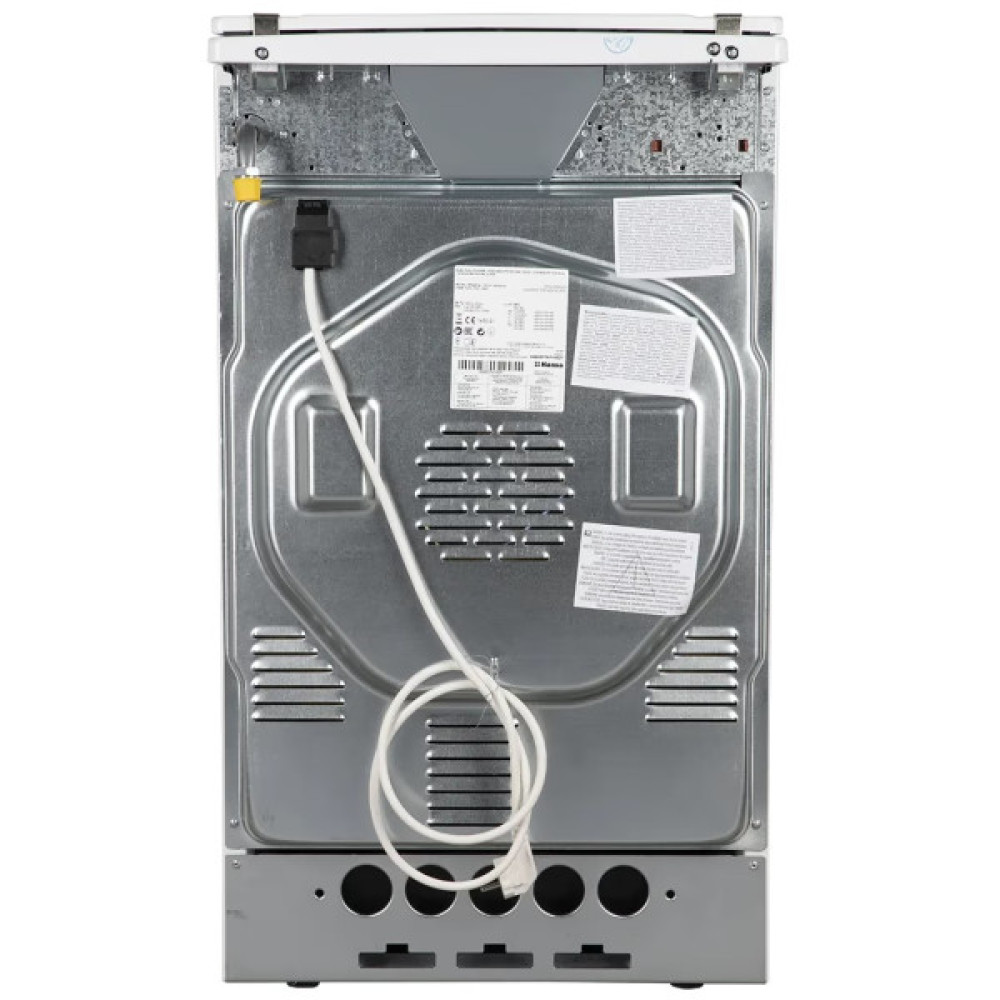 Плита Hansa комбінована, 65л, 50x60см, дисплей, конвекція, чавун, білий