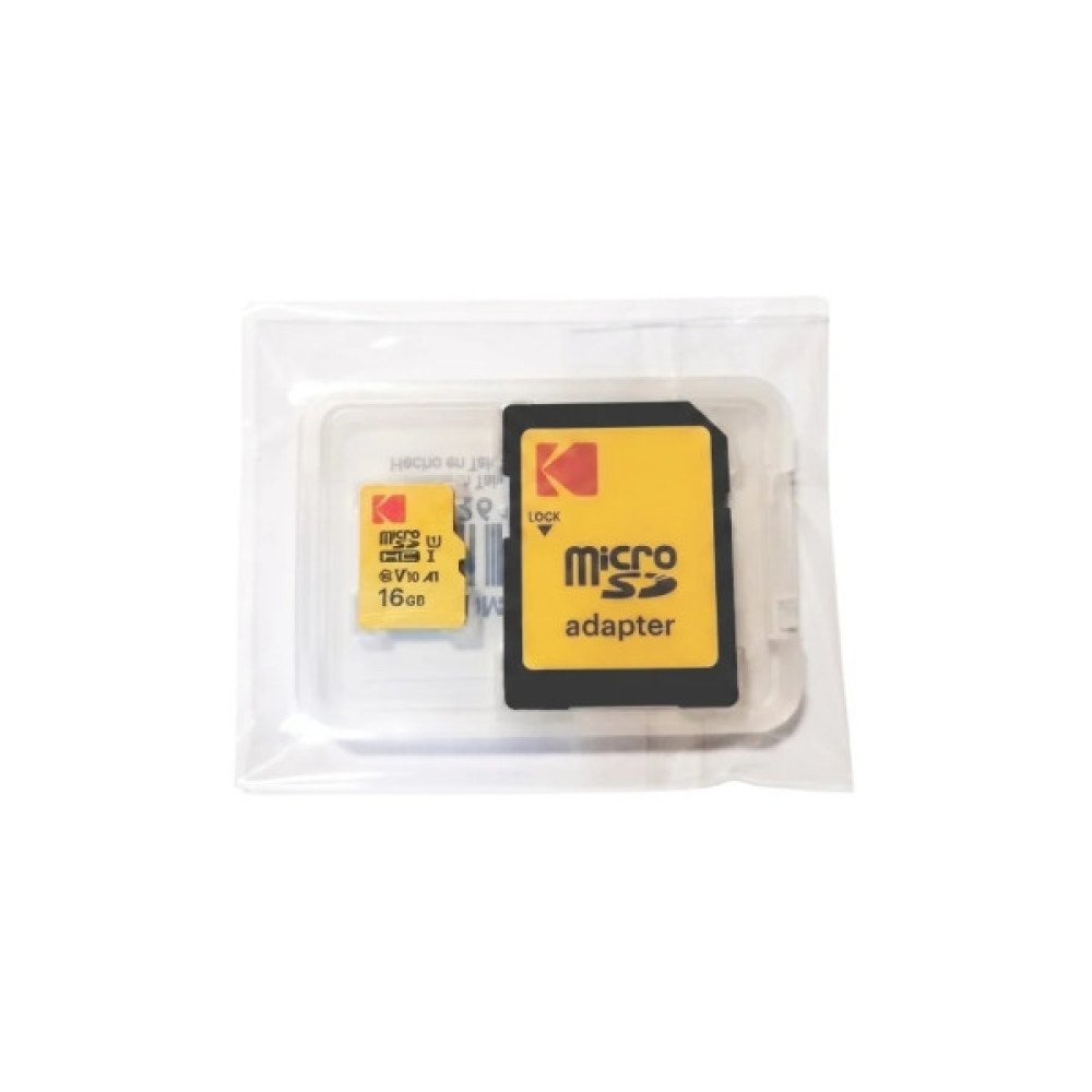Карта пам'яті Kodak 16GB microSDHC class 10 UHS-I (EKMSDM16GHC10J60K)
