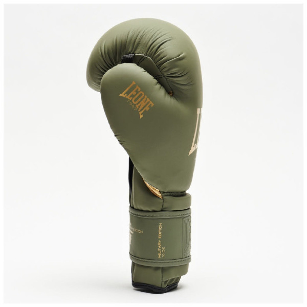 Боксерські рукавички Leone GN059G Military Edition Green 10 унцій (GN059G_Green_10oz)