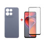Чохол до мобільного телефона Dengos Motorola G15/G15 Power Carbon + glass (Grey) (DG-KM-147) Чохол до мобільного телефона Dengos Motorola G15/G15 Power Carbon + glass (Grey) (DG-KM-147)