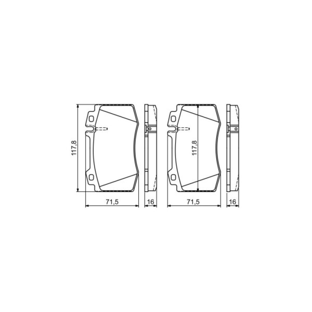 Гальмівні колодки Bosch 0 986 495 278 Гальмівні колодки Bosch 0 986 495 278