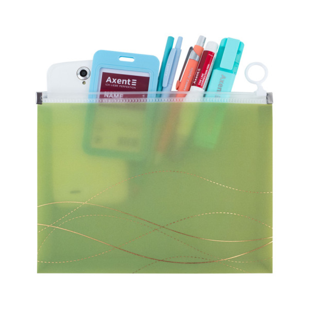Папка на блискавці Axent zip-lock А5 Waves-3 (1498-42-A)