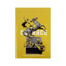 Канцелярська книга Axent Courage А4, 96 аркушів, клітинка, жовта (8422-552-A)