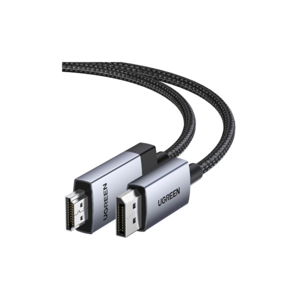 Кабель мультимедійний DisplayPort M to DisplayPort M 3.0m V1.2 4K60Hz 2K144Hz 1080P240Hz black Ugreen (25491)