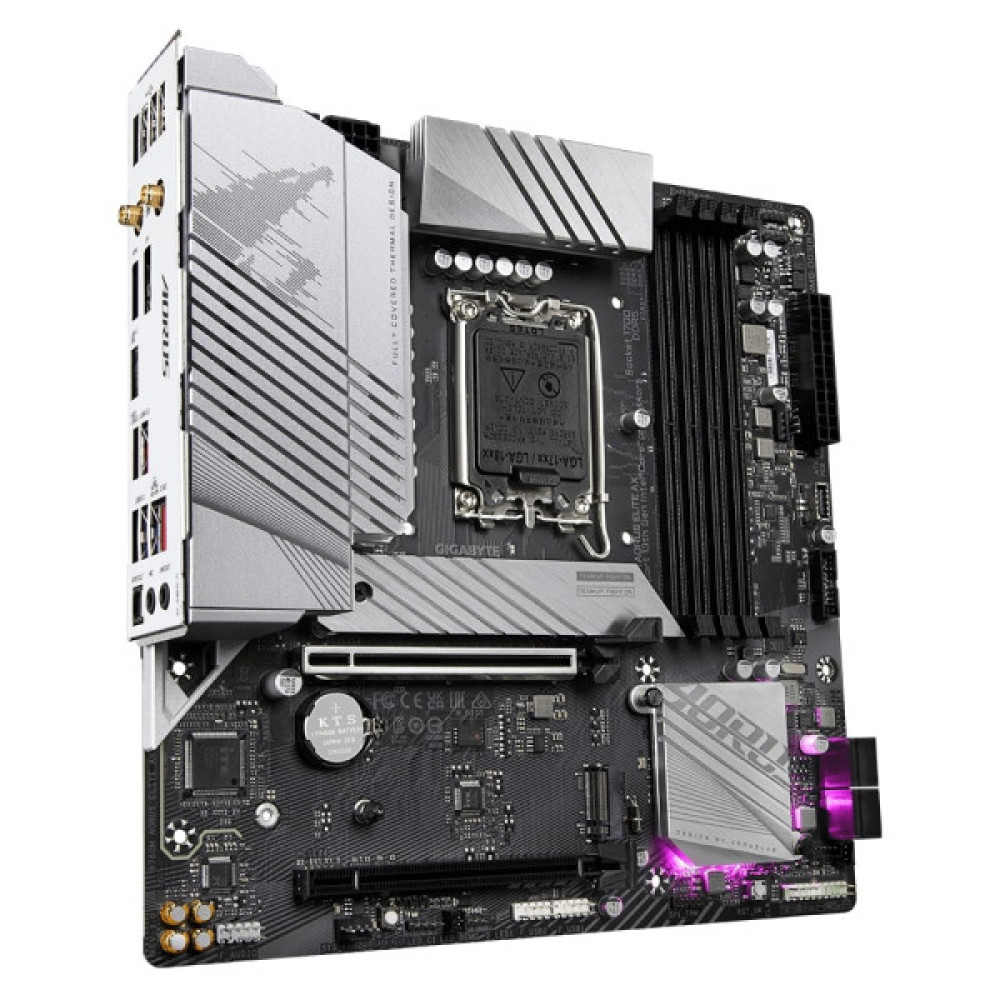 Материнська плата GIGABYTE B760M AORUS ELITE AX s1700 B760 4xDDR5 M.2 HDMI DP Wi-Fi BT mATX