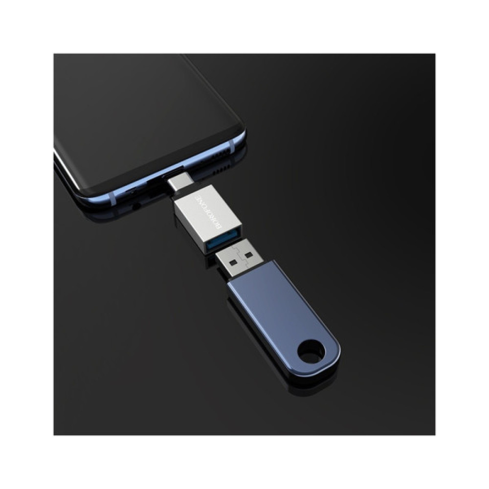 Дата кабель OTG USB 3.0 AF to USB-C BOROFONE (6957531090328)
