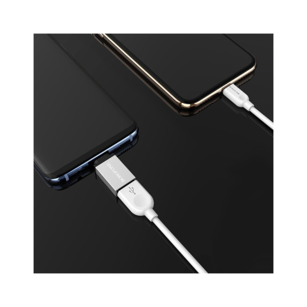 Дата кабель OTG USB 3.0 AF to USB-C BOROFONE (6957531090328)