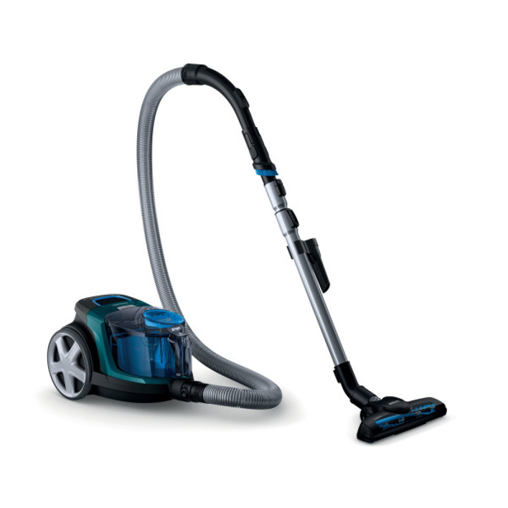 Пилосос Philips контейнерний 3000 series , 900Вт, конт пил -1,5л, НЕРА, турбощітка, чорно-зелений