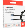 Дата кабель USB 2.0 AM to USB-C 1.2m black Verbatim (31843) Дата кабель USB 2.0 AM to USB-C 1.2m black Verbatim (31843)