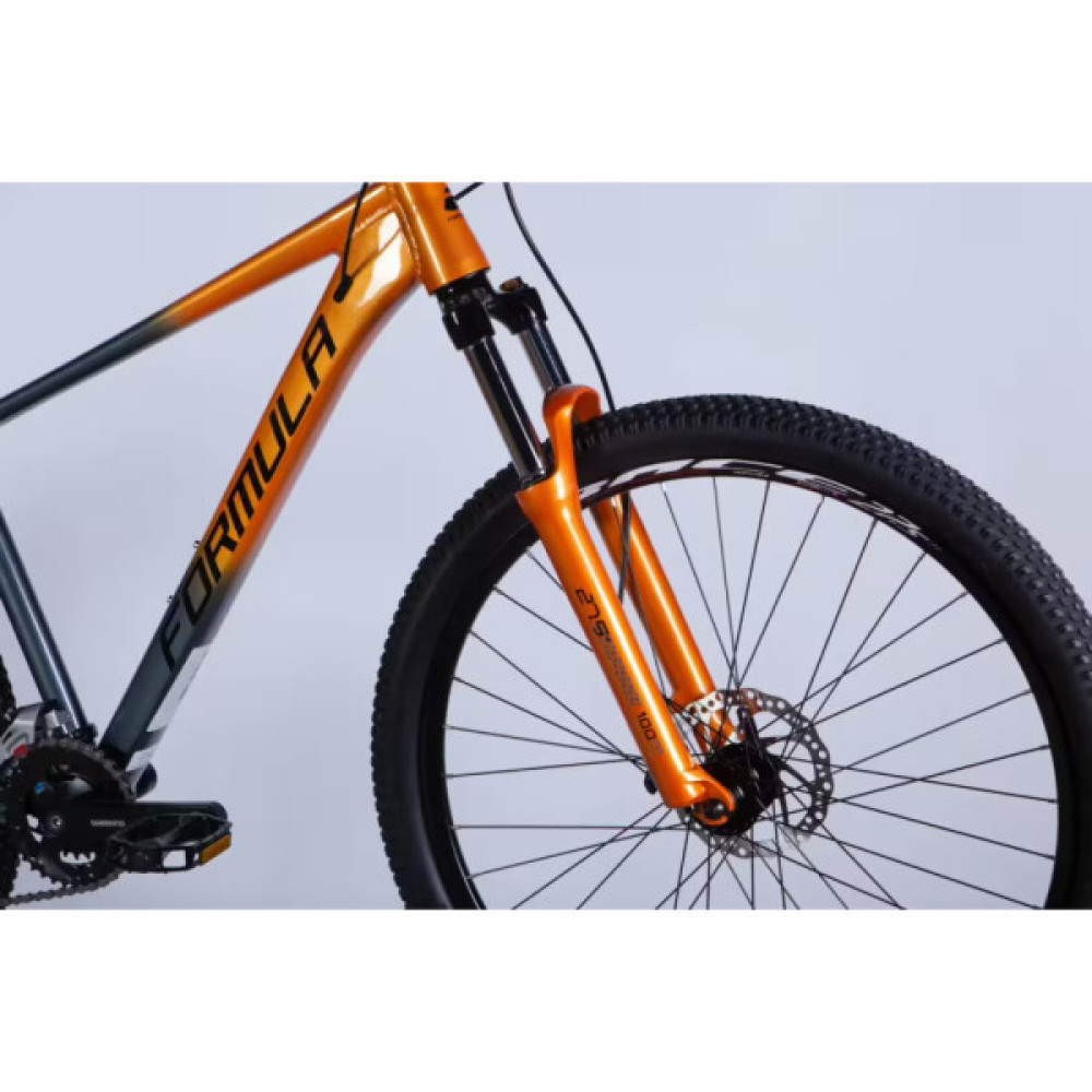 Велосипед Formula 27.5" DRIVE HDD рама-16" AL 2026 сіро-помаранчевий (OPS-FR-27.5-319)