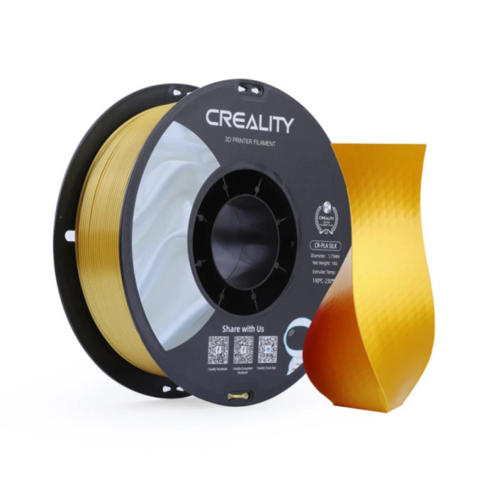 Пластик для 3D-принтера Creality PLA silky shine 1кг, 1.75мм, gold (3301120001)