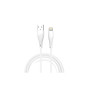 Дата кабель USB 2.0 AM to Lightning 1.0m 2.4A X196 white WUW (6972573335596)