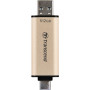 USB флеш накопичувач Transcend 512GB JetFlash 930C Gold-Black USB 3.2/Type-C (TS512GJF930C)