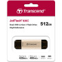 USB флеш накопичувач Transcend 512GB JetFlash 930C Gold-Black USB 3.2/Type-C (TS512GJF930C)