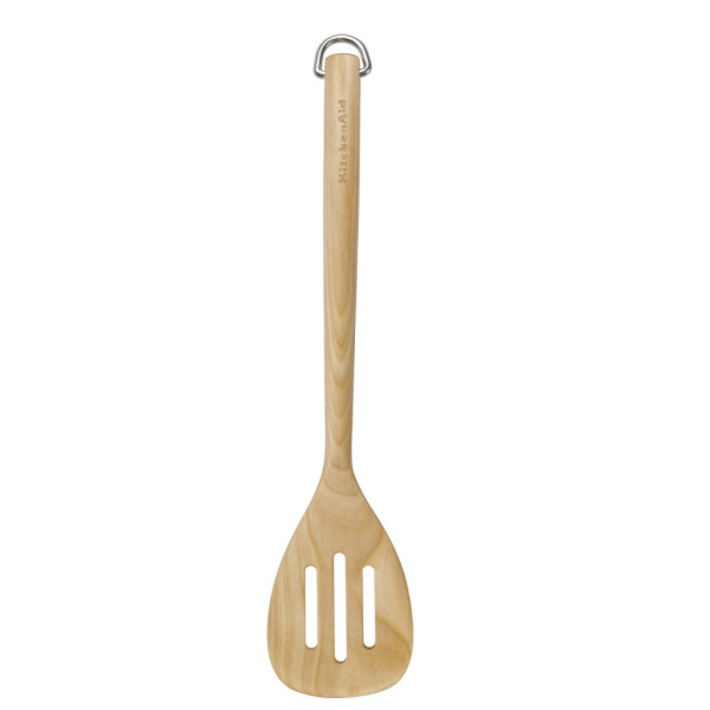 Лопатка кухонна KitchenAid Coreline з прорізами, 34,2 см, береза (KQR702OHE)