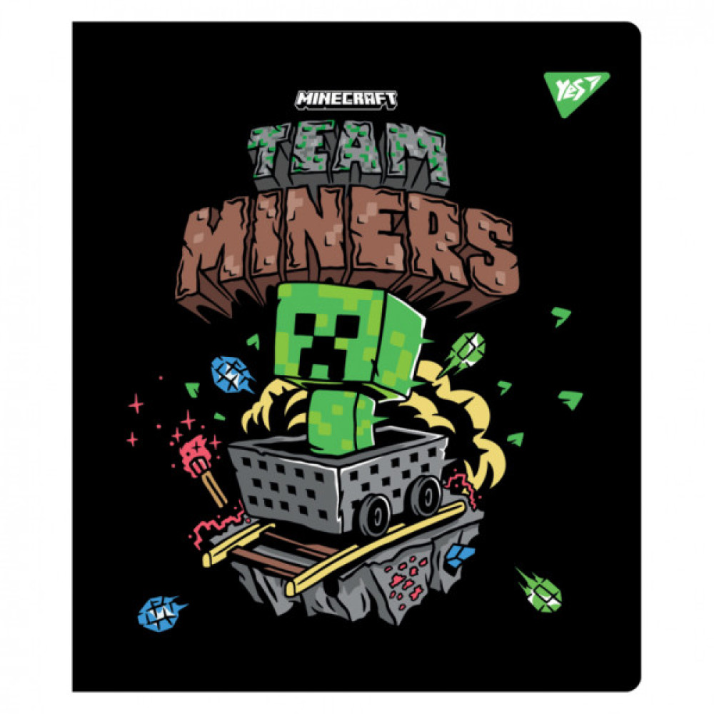 Зошит Yes Minecraft. Team 12 аркушів лінія (767511)