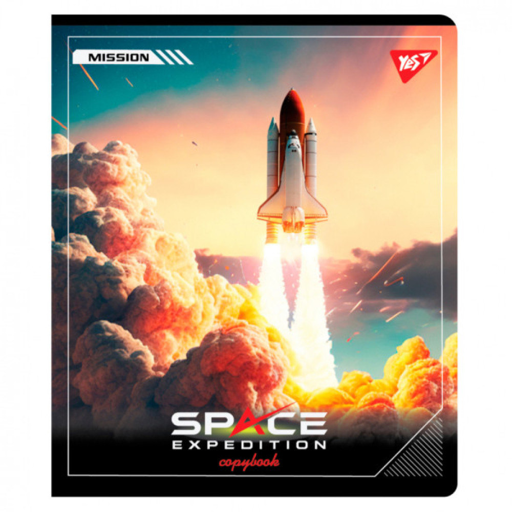Зошит Yes Space expedition А5 12 аркушів клітинка (767497)